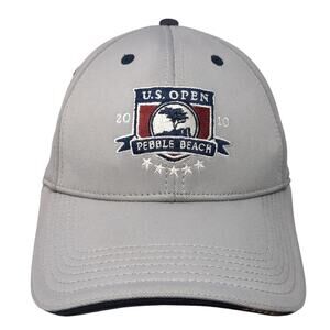 U.S. Open Pebble Beach 2010 Strapback Hat Gray One Size Embroidered